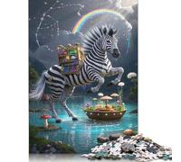 Zebra Puzzle 1000 Teile Schwer Puzzle Spielzeug Lernspiel Impossible Herausforderung Spielzeug Für Erwachsene Und Kinder Ab 12 Jahren 1000pcs (75x50cm)