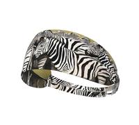 Zebra Racetrack Print Sports Headbands For Men Women, Moisture Wicking Sweat Band Elastic Wide Hair Bands,For Running, Cycling,Gym Exercise