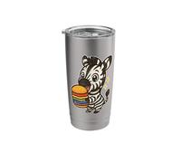 Zebra Rainbow Burger Cartoon Fun Stainless Steel Insulated Tumbler