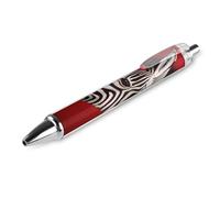 Zebra Red Black Ballpoint Pens Fine Point (0.5mm) Black Ink Pen Retractable Ball Point Pens with Comfortable Full Grip for Journaling, And Office Writing Ideal 1 PCS