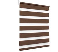 Zebra Roller Blinds 65 x 180 cm Thermal Insulated,UV Protection, Office Window Blinds in a Variety of Sizes Ideal for Bedroom, Brown
