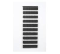 Zebra Roller Blinds - Dual Layered Zebra Dimout Fabric - Grey Curtians - 114cm x 165cm - Opaque and Translucent Vision Blind shades