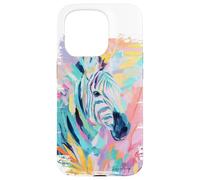 Zebra Safari Nature Portrait Artwork Pet Gift Case for iPhone 15 Pro