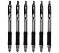 Zebra Sarasa - 0.7mm Retractable Gel Ink Rollerball Pen - Set of 6 - Black Ink