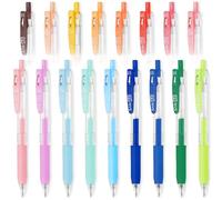 Zebra Sarasa Clip 05 Gel Ink Rollerball Pens - 0.5mm Nib - Pack of 17 - Ideal for Revision, School, Colourful Notes, Work, Office, Scarpbooking, Journaling etc.