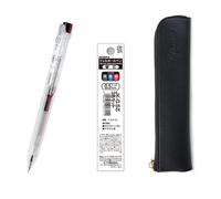 ZEBRA SARASA Clip 3C Cleanness 0.5mm Multicolor Pen & Refills (Black, Blue, Red), qullity original Black slim pen case