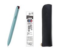 ZEBRA SARASA Clip 3C Mist Blue 0.4mm Multicolor Pen & Refills (Black, Blue, Red), qullity original Black slim pen case