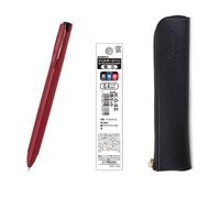 ZEBRA SARASA Clip 3C Red 0.4mm Multicolor Pen & Refills (Black, Blue, Red), qullity original Black slim pen case