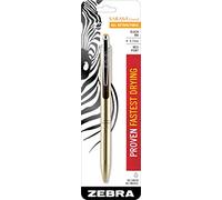 Zebra Sarasa Grand, Retractable Gel Ink Pen, Gold Barrel, Medium Point, 0.7mm, Black Ink, 1-Count