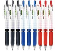 Zebra sarasa Mark on Gel ink 0.4mm ballpoint pens ink color (Black,Blue,Red) pack of 9