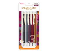 ZEBRA Sarasa Nano Gel Ballpoint Pen 0.3mm Vintage 5 Colour Set (JJH72-5C-B)