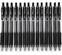 Zebra - Sarasa Retractable Gel Ink Rollerball - Fast Drying - 0.7mm - Black - Pack of 14