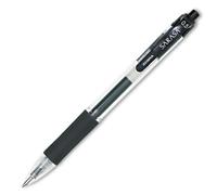 Zebra Sarasa Retractable Gel Rollerball Pen 0.5Mm Tip 0.3Mm Line Black Pack 12