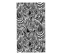 Zebra Silhouette Animal Skins Print Hand Towel Decorative Fingertip Towels Multipurpose for Bathroom Kitchen Gym and Spa, 27.5" X 15.7"