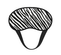 Zebra Stripe Natural, Full Eye Covers Light Blocking Eye Masks Blackout Sleep Eye Muffs