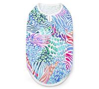 Zebra Stripes And Leopard Spots Dog Shirts Pet Cats T-Shirts Sleeveless Tank Top Breathable Vest Tee Shirt For Small Puppy S