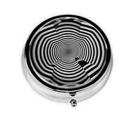 Zebra Stripes Cute Pill Organizer - AM PM Pill Box, Small & Large Travel Pill Case, Unique Custom Design, Iron Plating, Perfect for Purse and On-The-Go