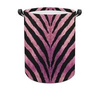 Zebra Stripes Laundry Baskets Laundry Hamper Waterproof Foldable Storage Bin Dirty Clothes Laundry Basket for Living Room Bathroom
