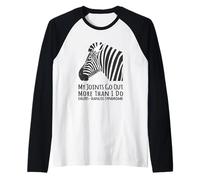 Zebra Strong - Joints Go Out More Than I Do Raglan Baseball Tee