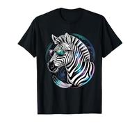 Zebra Sunglasses Artwork African Animal Lover Safari T-Shirt