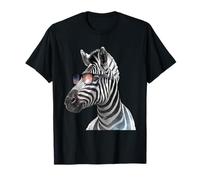 Zebra Sunglasses Artwork African Animal Lover Safari T-Shirt