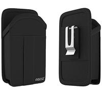 Zebra TC77 TC70 Scanner Holster, Agoz Rugged Carrying Case Pouch for Zebra TC75x, TC75, TC70x, TC70, TC72, TC77, M60, MC67 Handheld Barcode Touch Mobile Computer, Holder with Metal Clip & Belt Loops