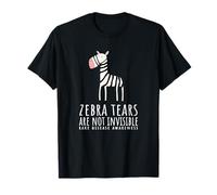 Zebra Tears are Not Invisible - Rare Disease Awareness T-Shirt