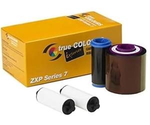 Zebra Technologies 800077-742 True Colors IX Series Color Ribbon for ZXP Series, 7 Compatible, Ymcko, 750 Labels per Roll