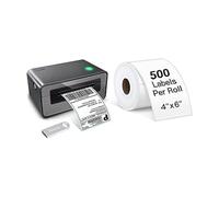 Zebra Thermal Printing Labels 150mm x 100mm (4" x 6") 2 Rolls (1000 Labels) Self-Adhesive for Direct Thermal Printer GK420D, GX420D, GK420T