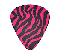 Zebra Tiger Leopard Pink Guitar Plectrums Classical Triangle Bass Acoustic And Electric Guitar Plectrums For Guitarists 12 Pieces