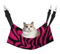 Zebra Tiger Leopard Pink Pet Cage Hammock,Warm Pet Hammock,Soft Hanging Cat Bed Mat Winter Warm