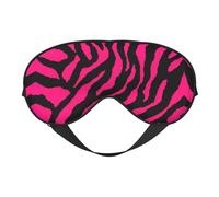 Zebra Tiger Leopard Pink Print Soft Eye Mask - Adjustable Strap, Elastic Nighttime Shade for Meditation, Travel, and Yoga