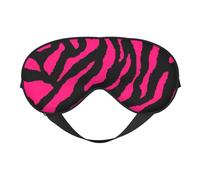 Zebra Tiger Leopard Pink Print Soft Eye Mask Lightweight Sleep Aid Breathable Blackout Travel Nap Yoga Meditation
