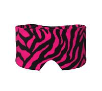 Zebra Tiger Leopard Pink Printed Slumber Eye Shield, Reversible Sleep Gear, Light Blocking Headwrap, for Travel Comfort