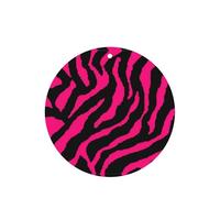 Zebra Tiger Leopard Pink Round Fragrance Cards Set, Lavender Hanging Air Freshener For Car Home Decor, 10 Or 24 Pcs