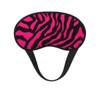 Zebra Tiger Leopard Pink Sleep Mask,Blackout Eye Mask Adjustable Eye Cups,Sleeping Mask for Light Sleepers, Travelers