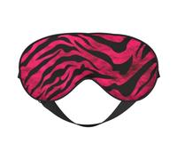 Zebra Tiger Leopard Pink Sleep Mask for Women & Men - Double-Sided Eye Mask with Adjustable Strap, Soft Silky Feel, Light-Blocking & Breathable for Travel, Nap, Shift Work, Yoga