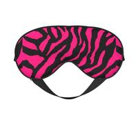 Zebra Tiger Leopard Pink Soft Sleep Mask Adjustable Strap Light Blocking Reversible Comfortable Night Mask