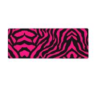 Zebra Tiger Leopard red Gaming Desk Mat, Wide Surface Desk Pad for Keyboard, Mouse and Improved Gaming Stability