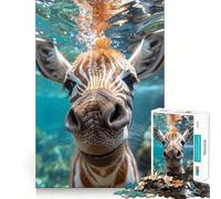 Zebra Underwater 1000 Jigsaw Puzzle Cognitive Fun Play Clean Cut Sturdy Components Quiet Time Mind Exercise at Home (50x75cm)
