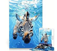 Zebra Underwater 1000 Pieces Jigsaws Adults Puzzles Gifts Think Training Unwind Easily Defined Edges Merry Gift (38x26cm)
