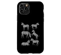 Zebra Vintage Sketch Art Wildlife Safari Animal Retro Nature Case for iPhone 11 Pro