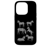 Zebra Vintage Sketch Art Wildlife Safari Animal Retro Nature Case for iPhone 14 Pro