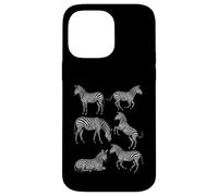 Zebra Vintage Sketch Art Wildlife Safari Animal Retro Nature Case for iPhone 14 Pro Max