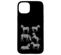 Zebra Vintage Sketch Art Wildlife Safari Animal Retro Nature Case for iPhone 15 Plus