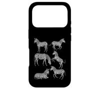 Zebra Vintage Sketch Art Wildlife Safari Animal Retro Nature Case for iPhone 17 Pro