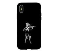 Zebra Violin Pop Art Musician Case for iPhone X/XS