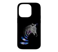 Zebra Watercolor Feather African Boho Animal Safari Design Case for iPhone 14 Pro