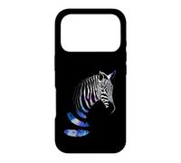 Zebra Watercolor Feather African Boho Animal Safari Design Case for iPhone 17 Pro