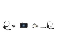 Zebra Wired Over-The-Head Behind-The-Neck Mono Headset Black Monaural Supra-Aura